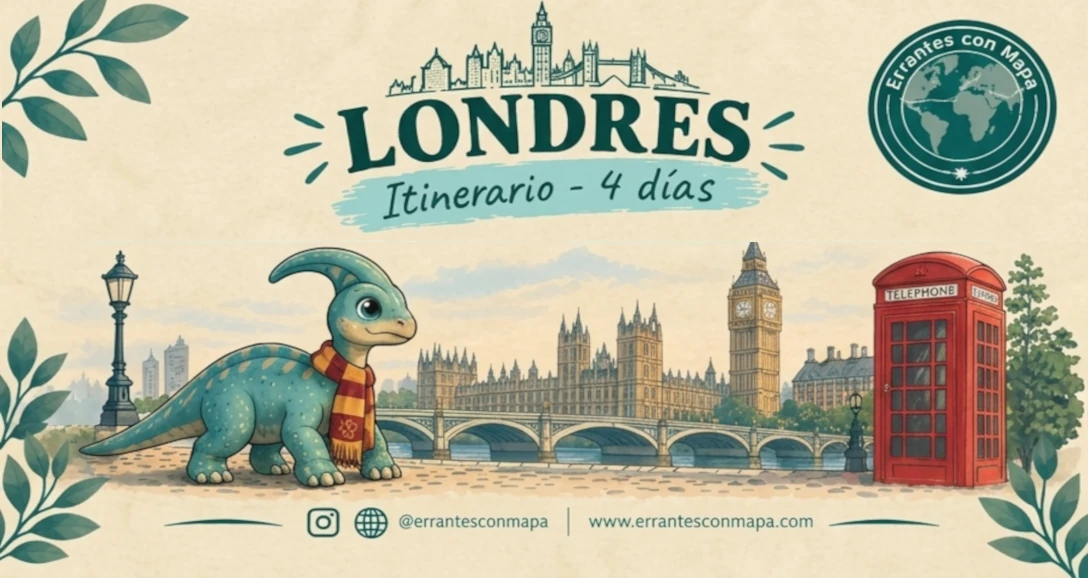 Imagen instagram sobre el itinerario del viaje a Londres